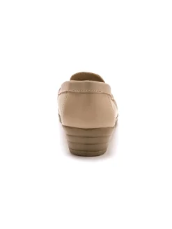 Mocassins plateau lisse largeur confort