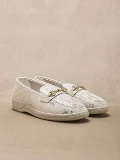 Mocassins textile intérieur éponge