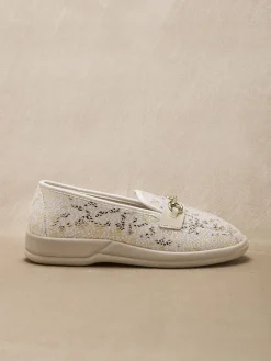 Mocassins textile intérieur éponge