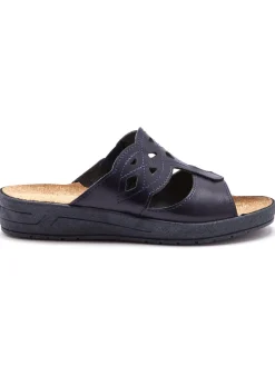 Mules à perforations fantaisie