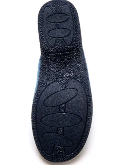 Mules brodées doublure éponge