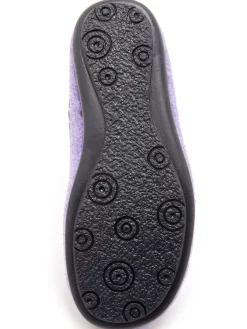 Mules brodées grande largeur