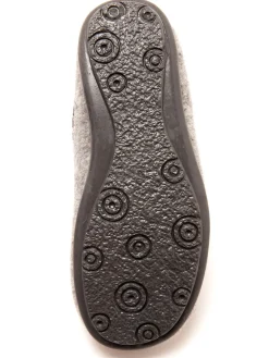 Mules brodées grande largeur