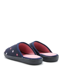 Mules brodées intérieur éponge