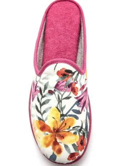 Mules coton et éponge