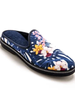 Mules coton et éponge