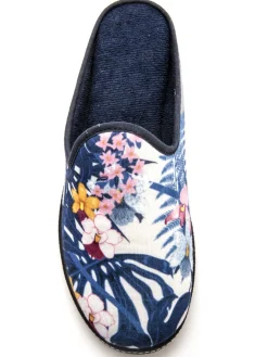 Mules coton et éponge