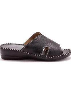 Mules cuir à aérosemelle®