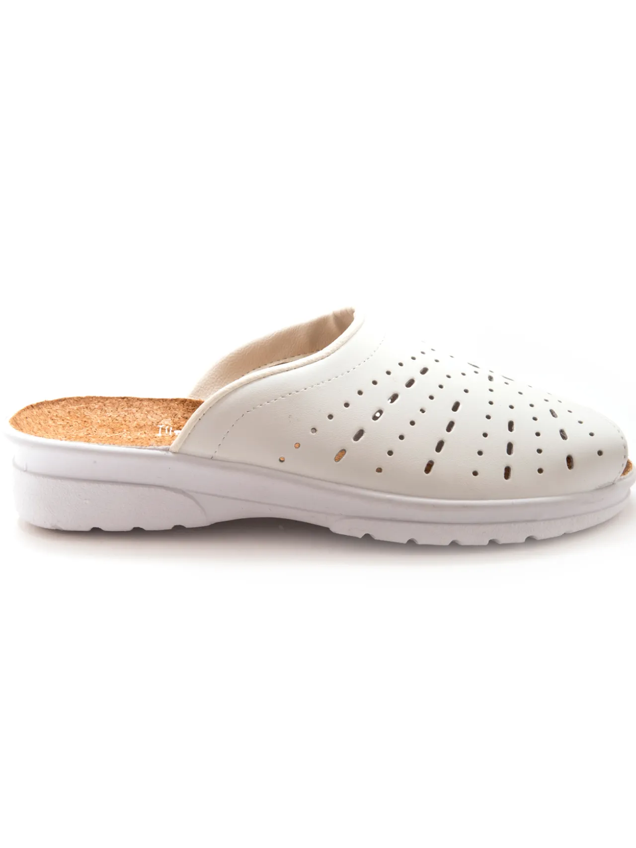 Mules en cuir à galbe anatomique