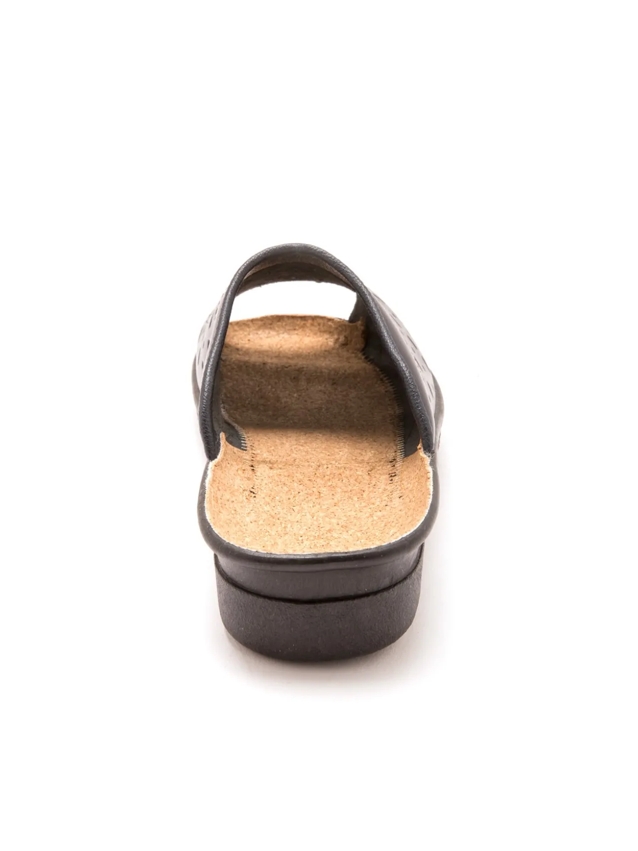 Mules en cuir à galbe anatomique