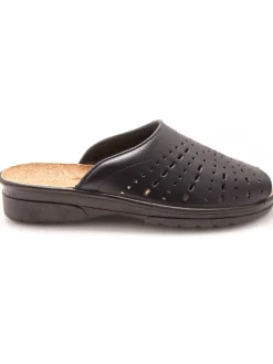 Mules en cuir à galbe anatomique