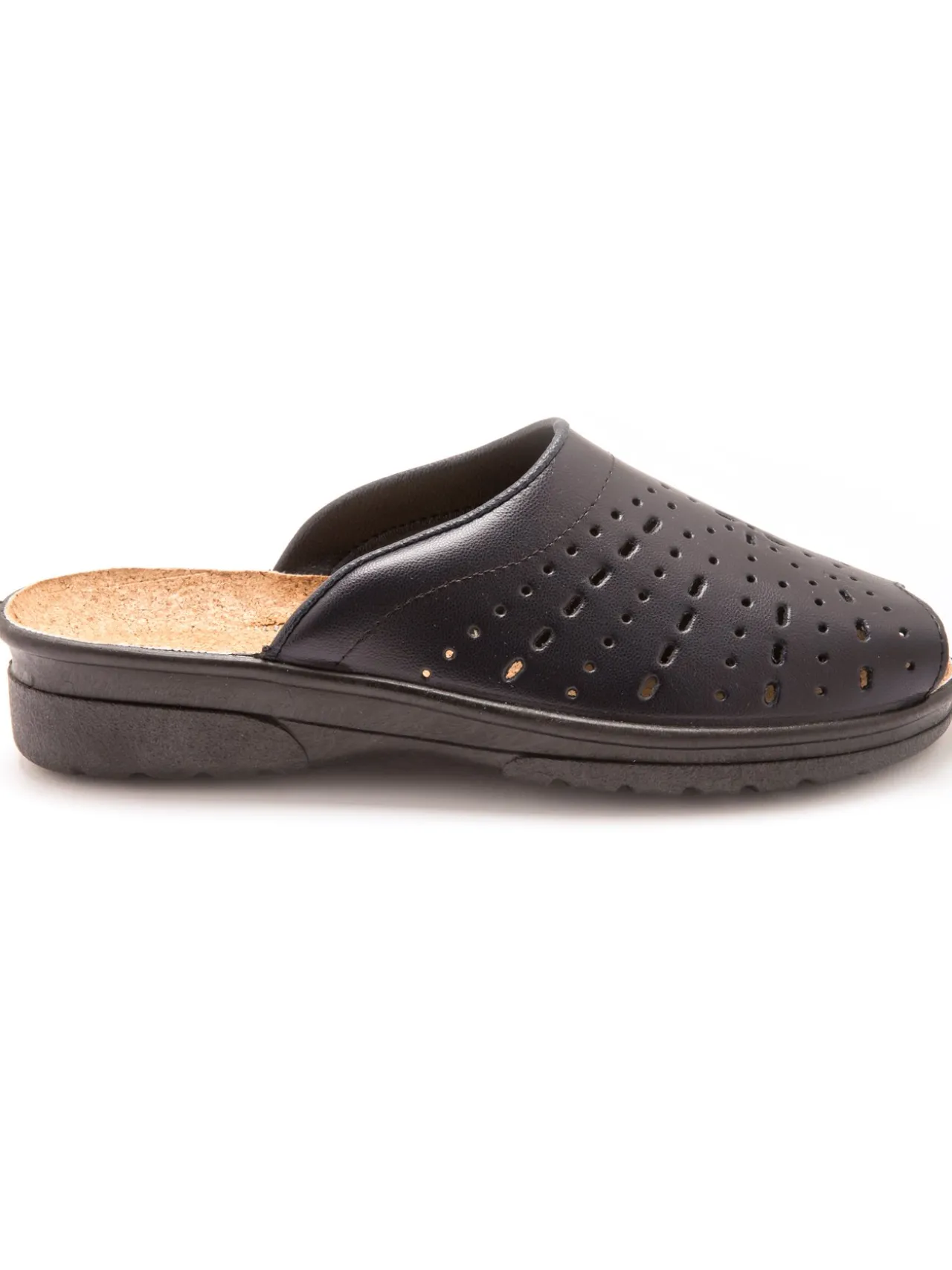 Mules en cuir à galbe anatomique