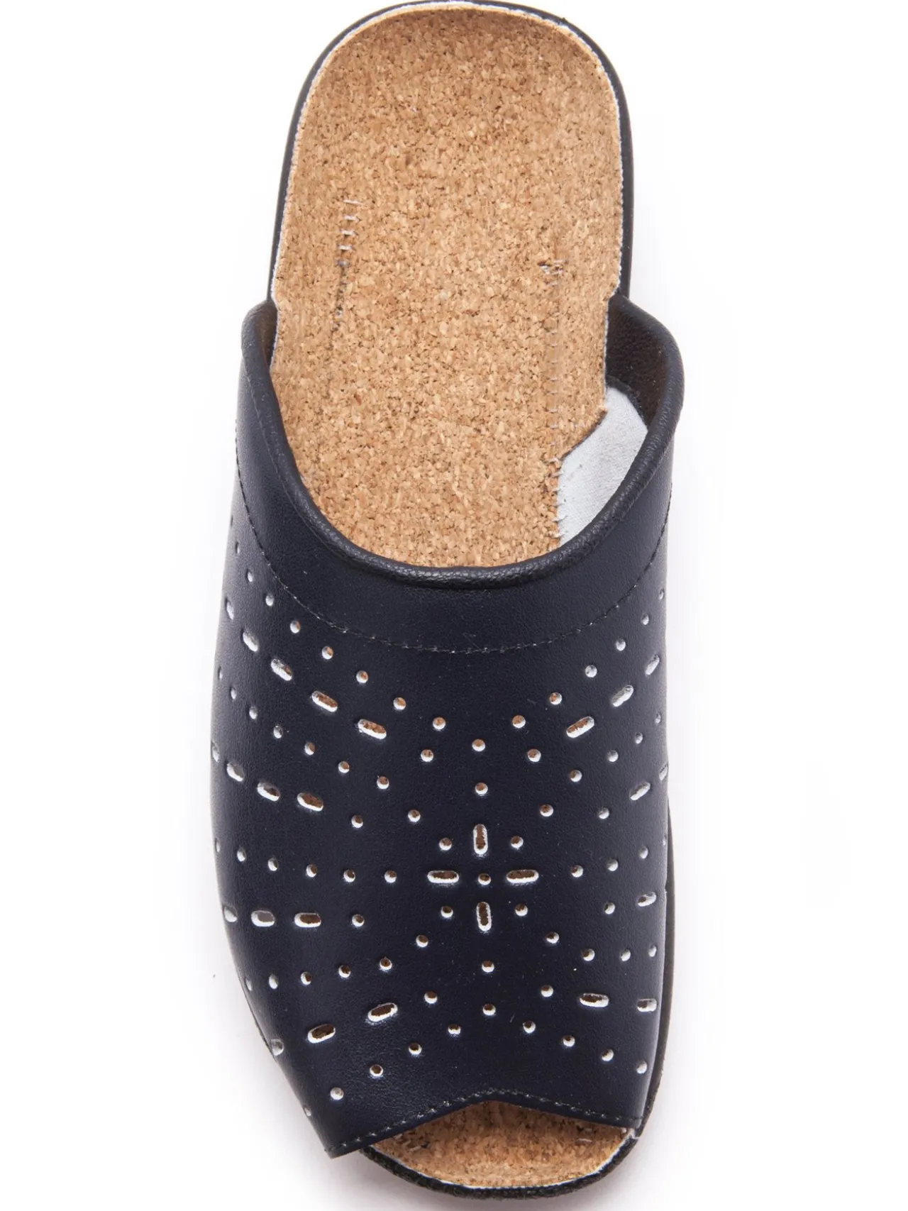 Mules en cuir à galbe anatomique