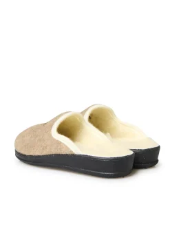 Mules entièrement fourrées laine