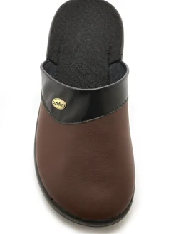 Mules mixtes cuir intérieur éponge