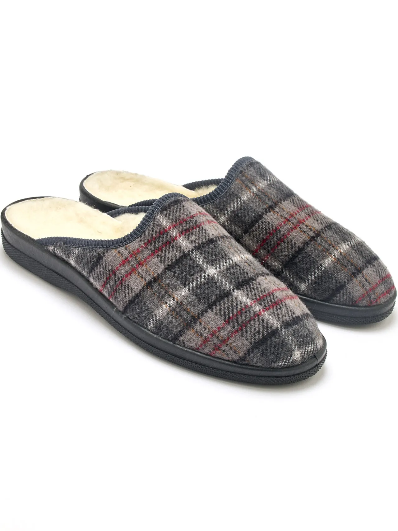 Mules mixtes fourrées laine majoritaire