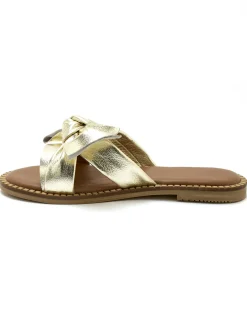 Mules noeud fantaisie tout cuir