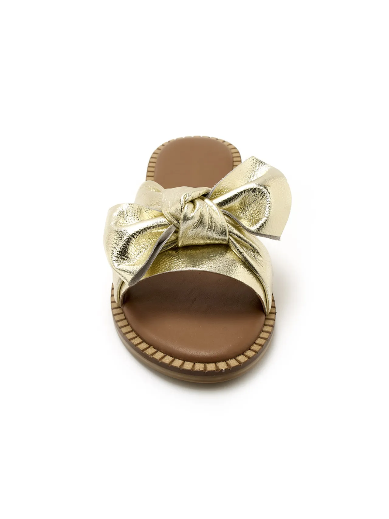 Mules noeud fantaisie tout cuir