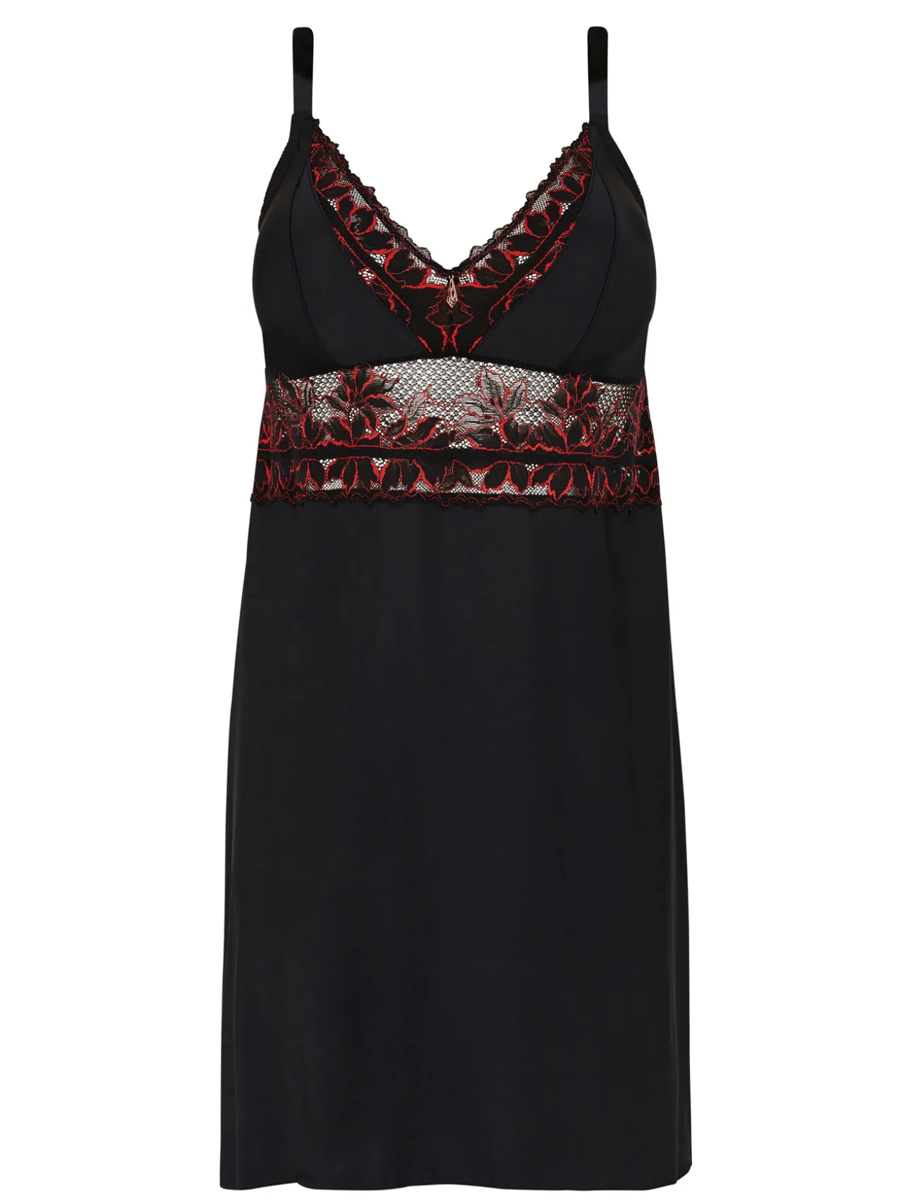 Nuisette sexy dentelle et microfibre