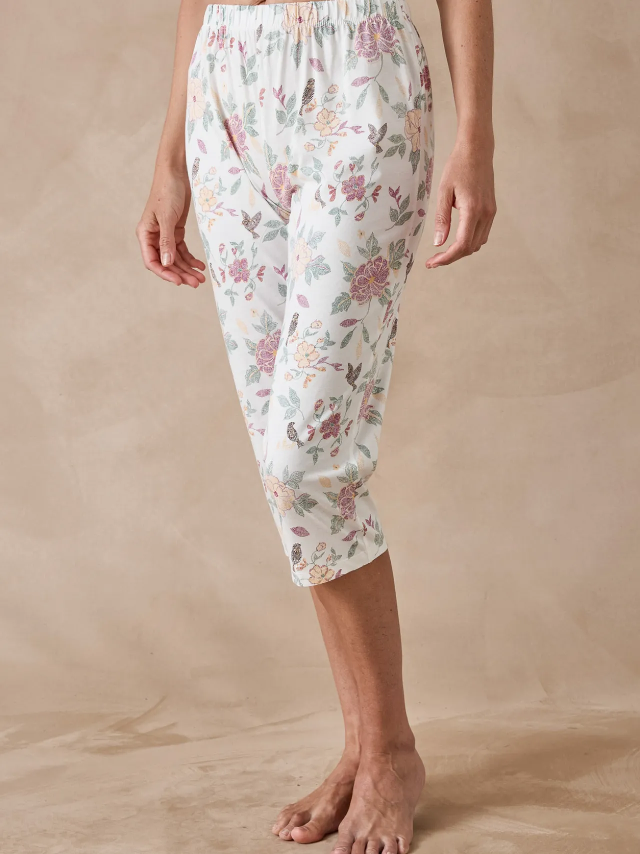 Pantacourt en maille coton