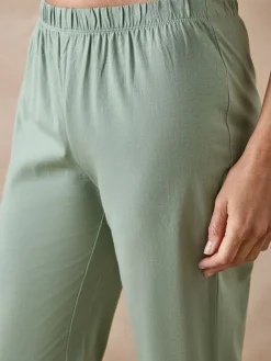 Pantacourt en maille coton