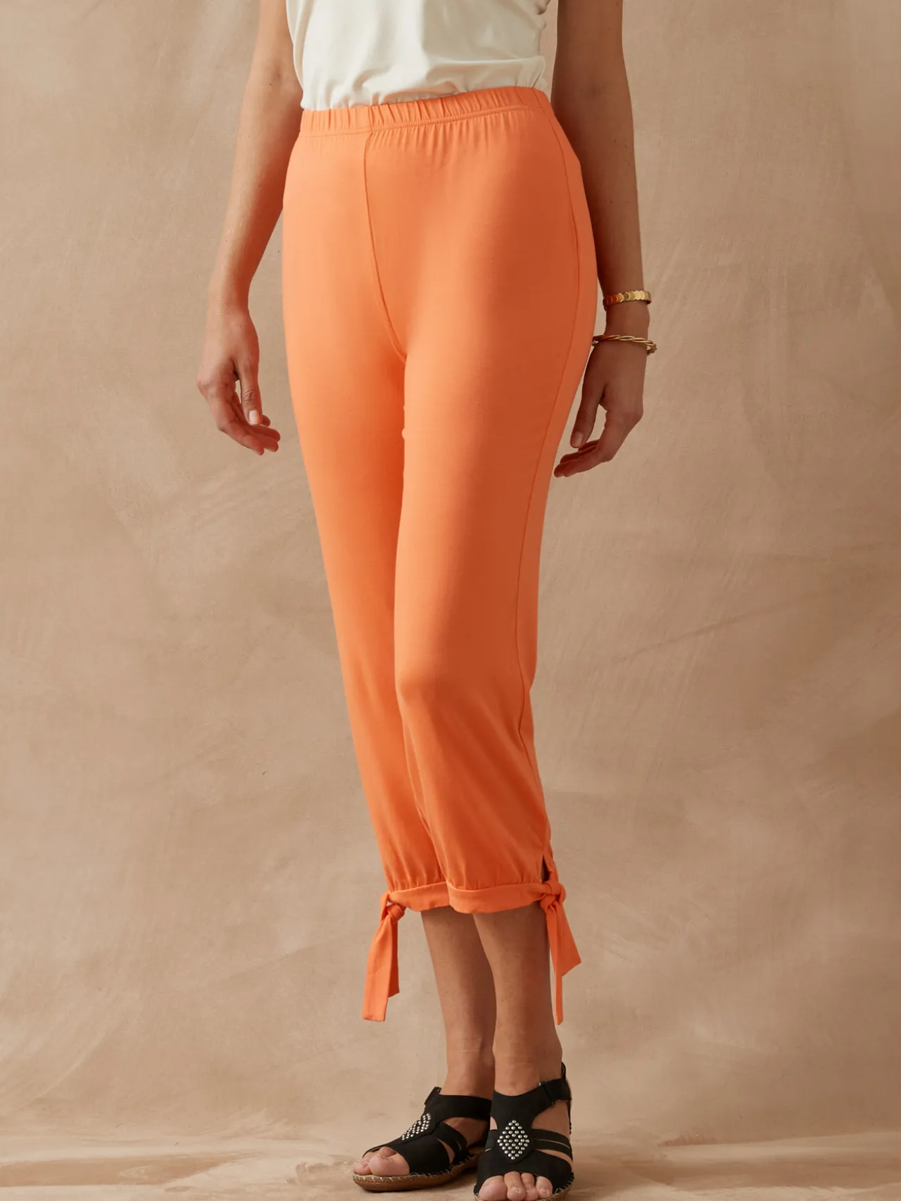 Pantacourt en maille style sarouel