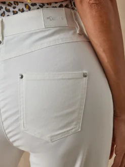 Pantacourt élastiqué en gabardine