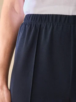 Pantacourt élastiqué en maille