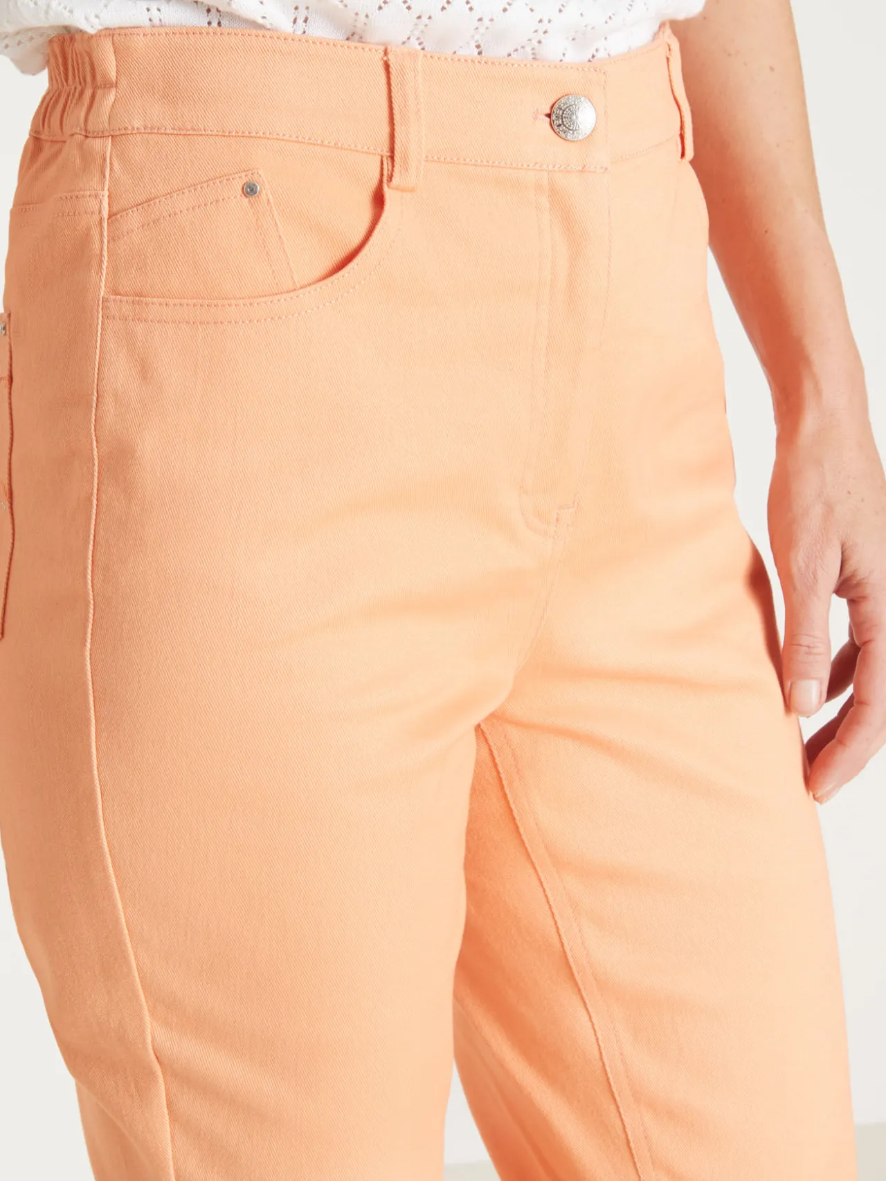 Pantalon 5 poches coupe droite