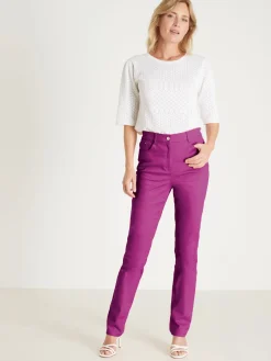 Pantalon 5 poches coupe droite