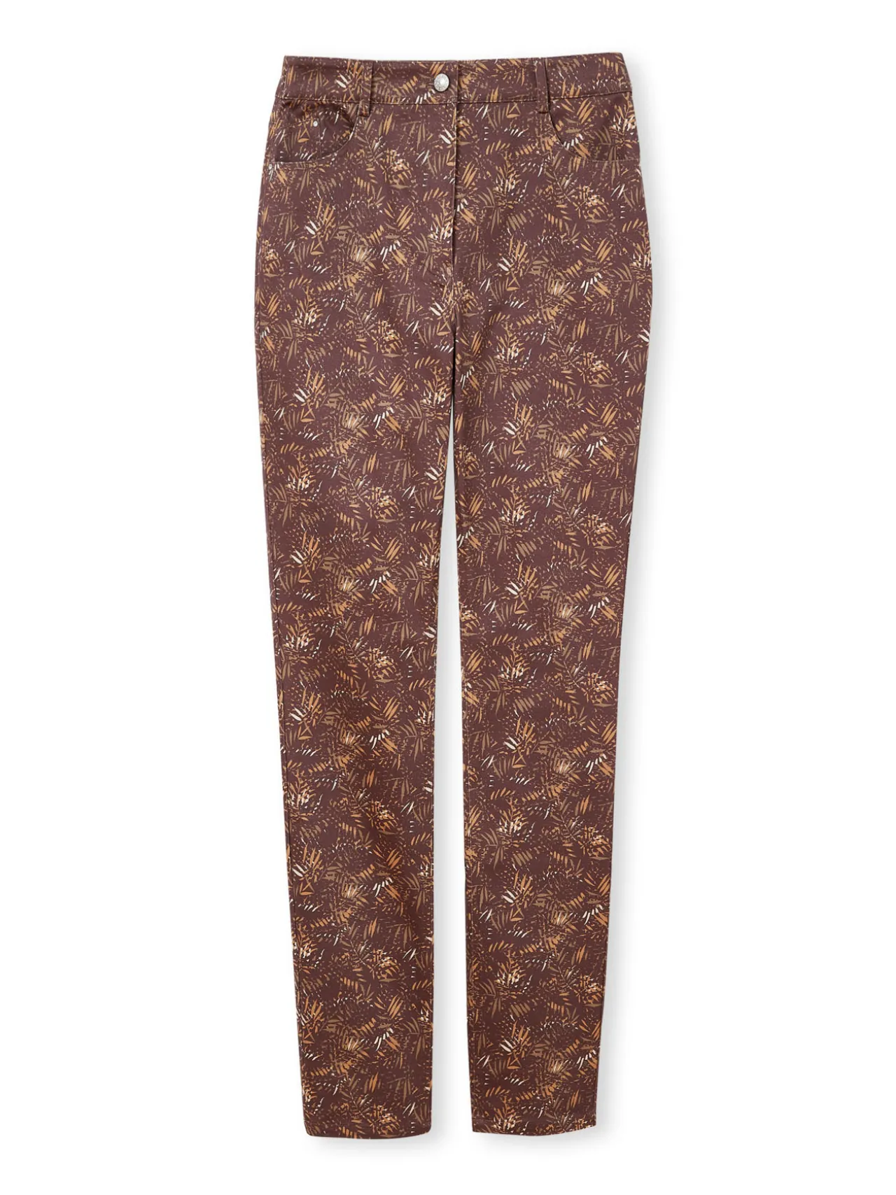 Pantalon 5 poches taille haute