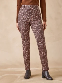 Pantalon 5 poches taille haute