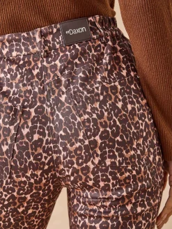 Pantalon 5 poches taille haute