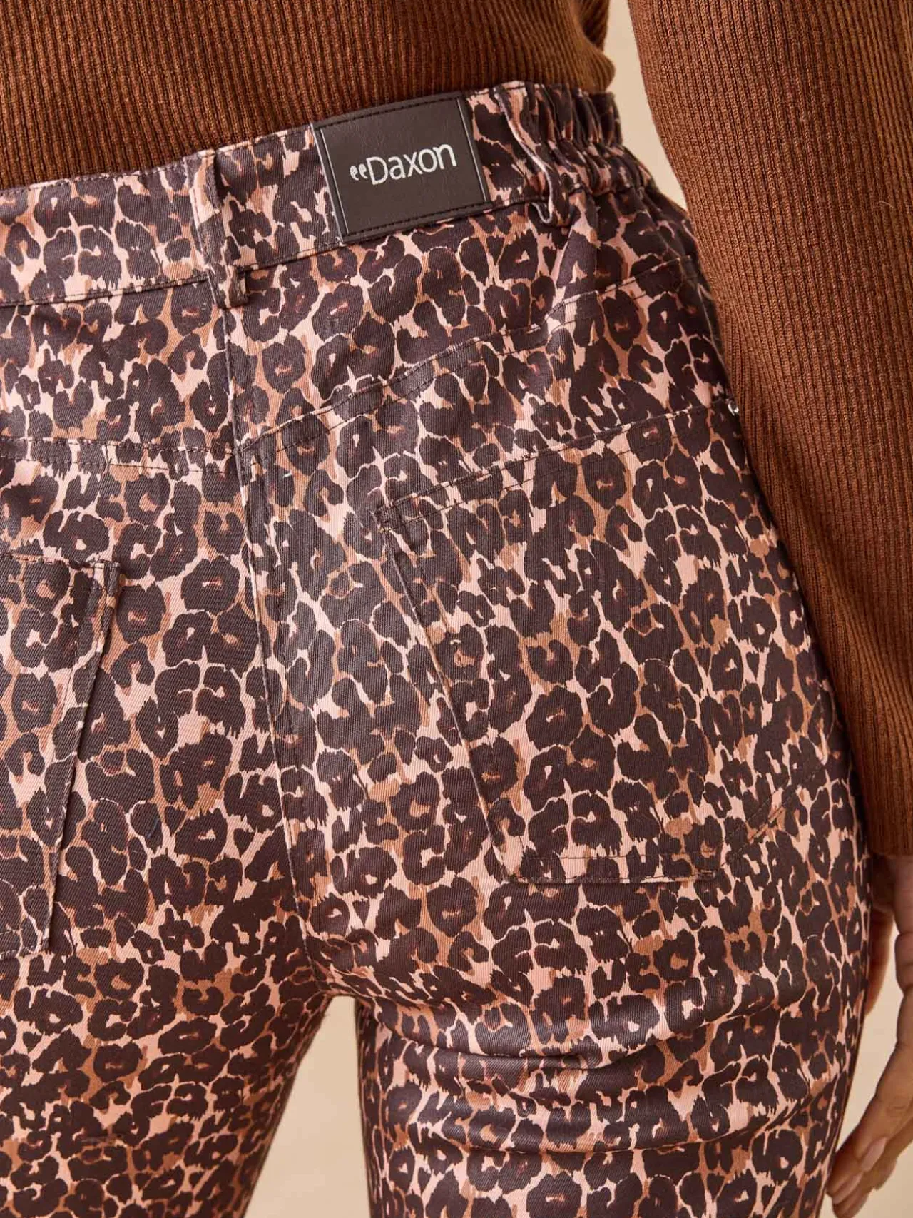 Pantalon 5 poches taille haute