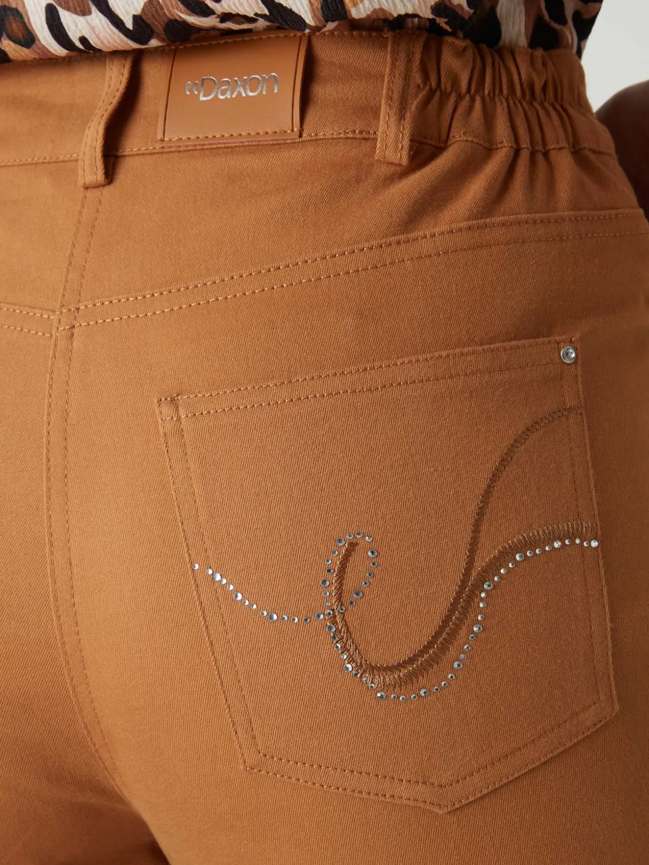 Pantalon 5 poches taille haute