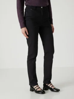 Pantalon 5 poches taille haute