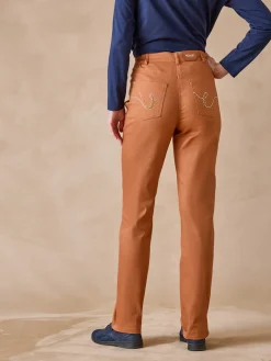 Pantalon 5 poches taille haute