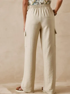 Pantalon cargo élastiqué