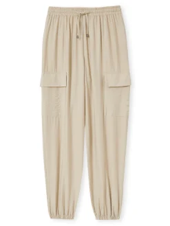 Pantalon cargo élastiqué