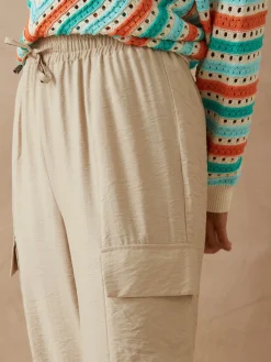 Pantalon cargo élastiqué