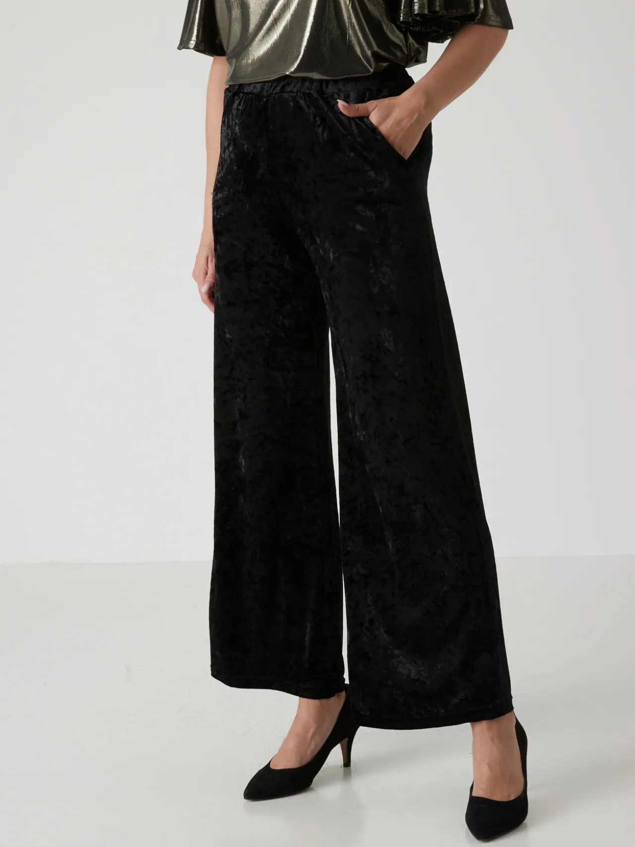 Pantalon chic en velours