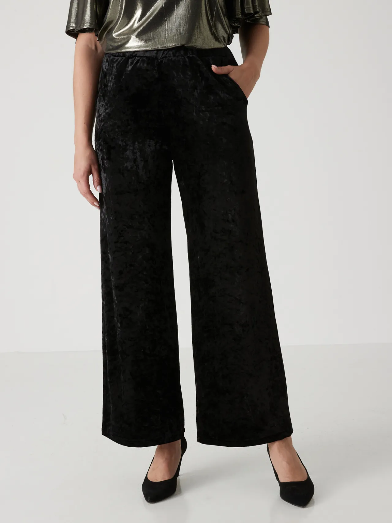 Pantalon chic en velours