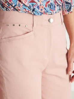 Pantalon corsaire en toile extensible