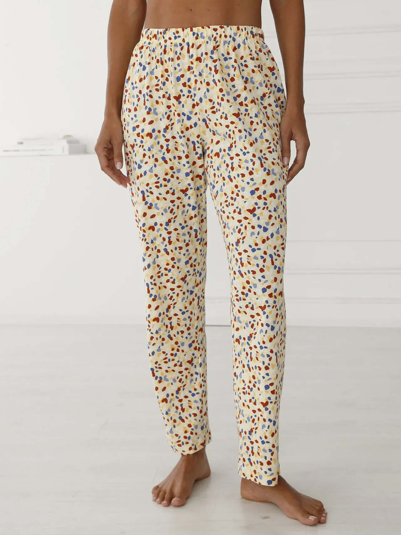 Pantalon de pyjama jersey pur coton