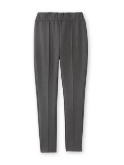 Pantalon droit élastiqué maille milano