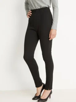 Pantalon droit élastiqué maille milano