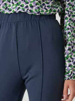 Pantalon droit élastiqué maille milano