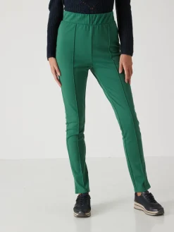Pantalon droit élastiqué maille milano