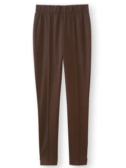 Pantalon droit élastiqué maille milano