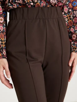 Pantalon droit élastiqué maille milano